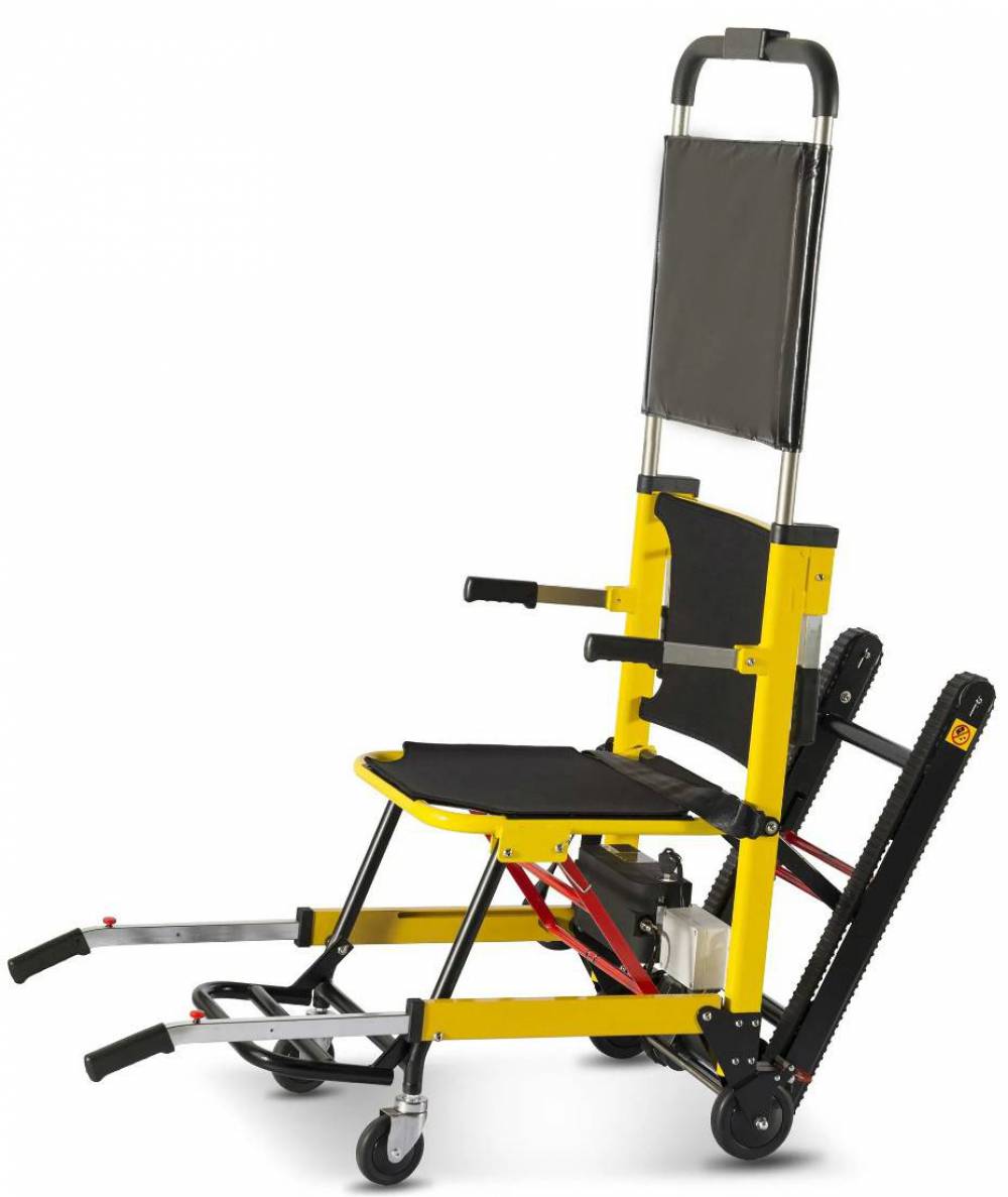 Складное портативное электрическое инвалидное лестничное кресло с резиновым треком EXC-3001